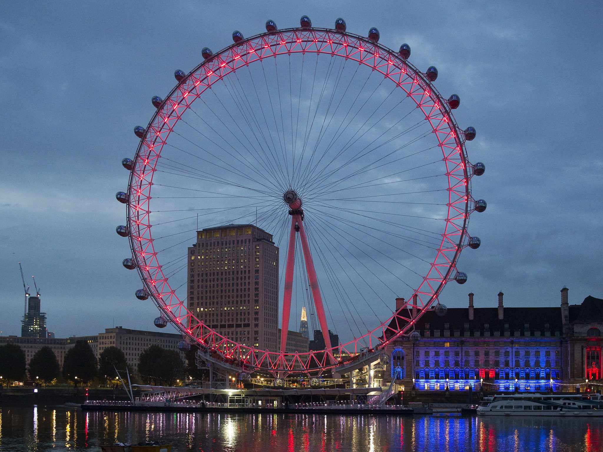 The London Eye will now light up a 'Coca Cola red' at night