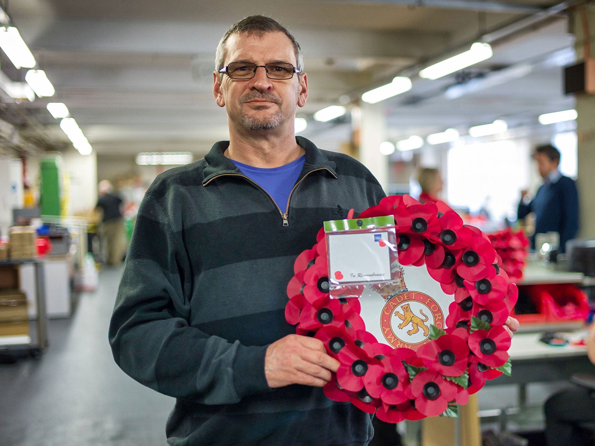 Ed Archibald at The Poppy Factory