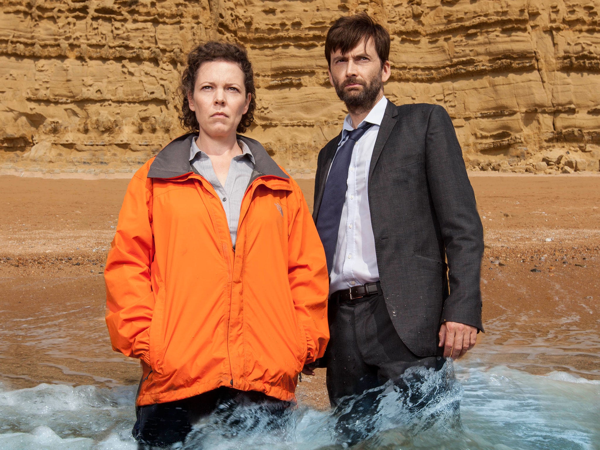 Olivia Colman as Ellie Miller and David Tennant as Alec Hardy in Broadchurch series two