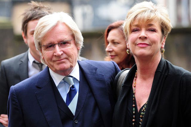 Coronation Street actors William Roache, who played Ken Barlow with Anne Kirkbride, who played Deirdre Barlow, on 25 February 2010    