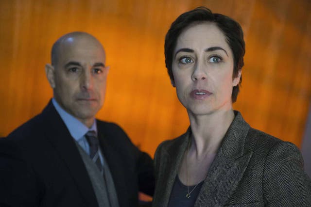 On the case: Stanley Tucci and Sophie Grabol in 'Fortitude'
