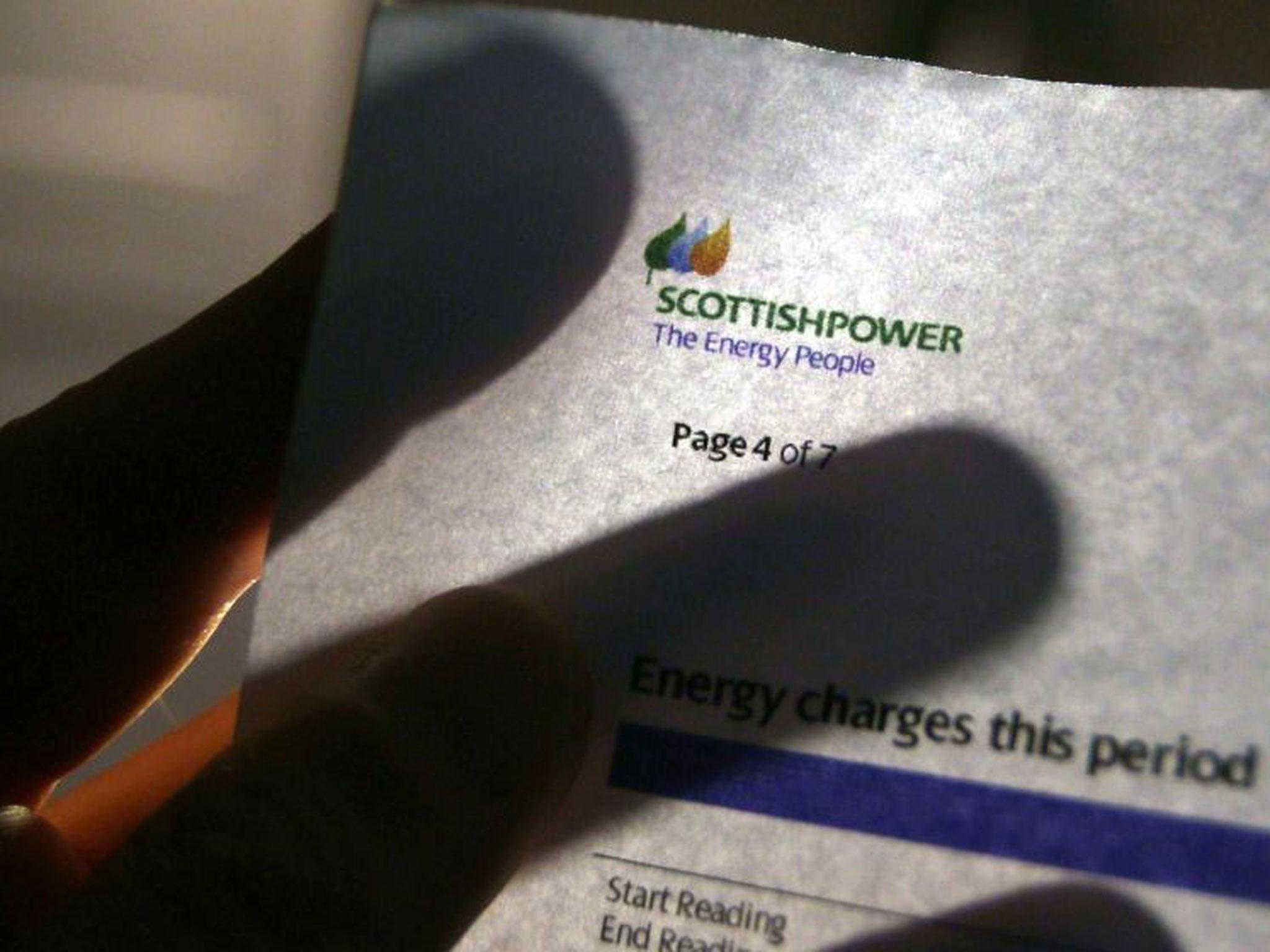 Scottish Power blamed the increase on rising wholesale gas and electricity prices compulsory costs such as upgrading meters
