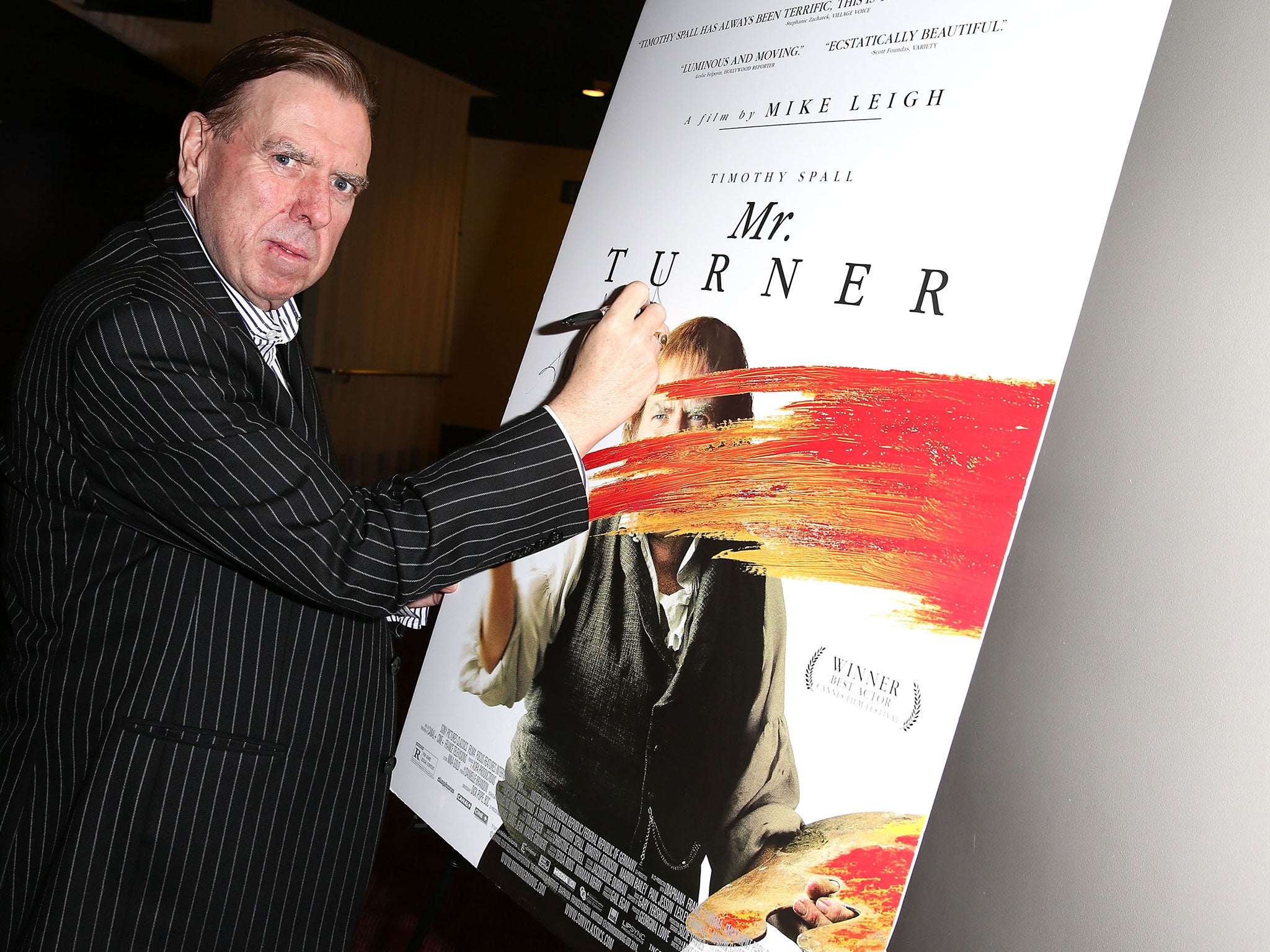 Timothy Spall at a press screening for Mr Turner