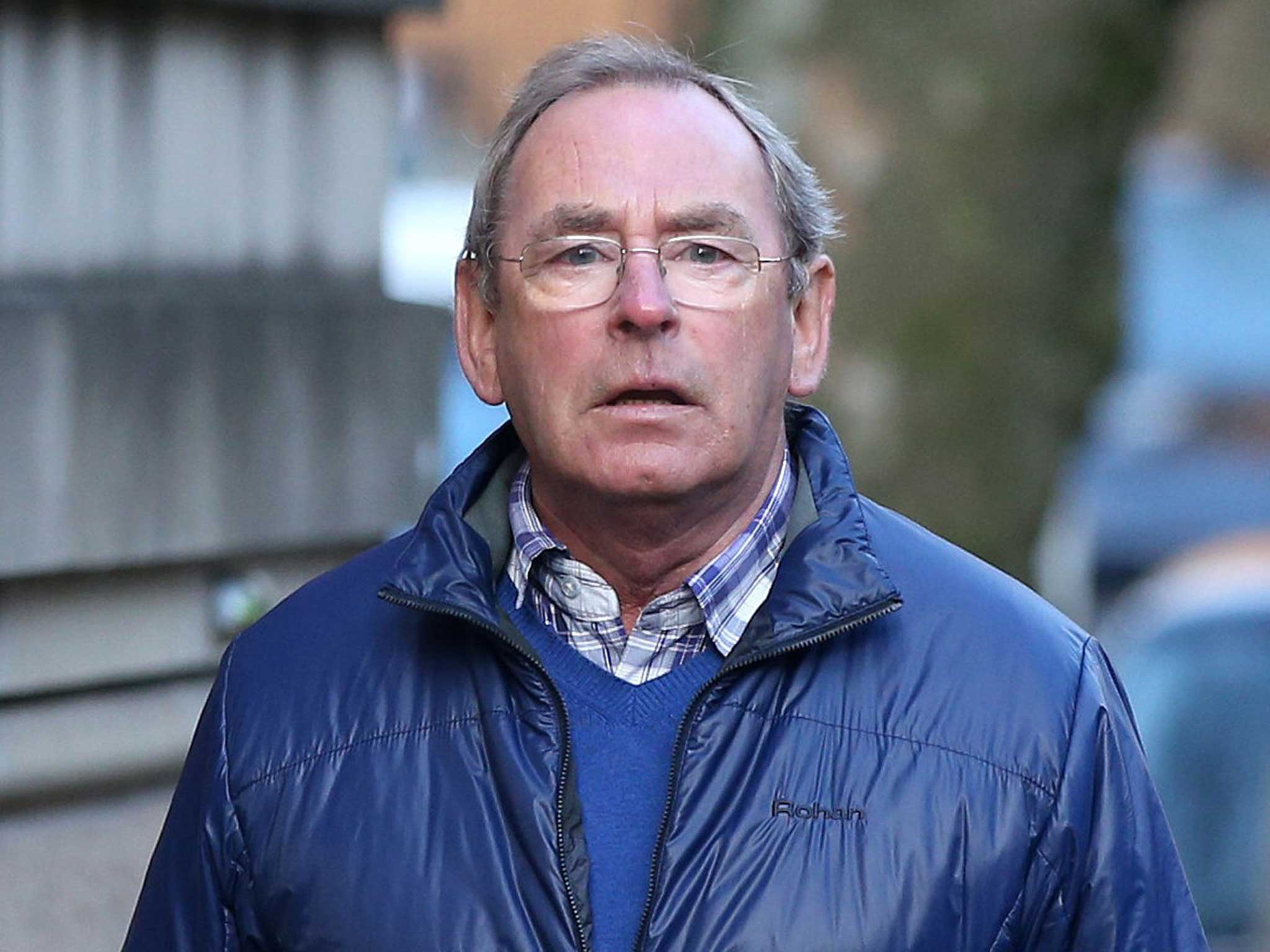 Fred Talbot arrives in court yesterday