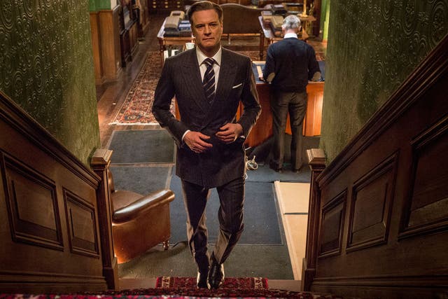 Colin Firth as secret agent Harry Hart in Kingsman: The Secret Service