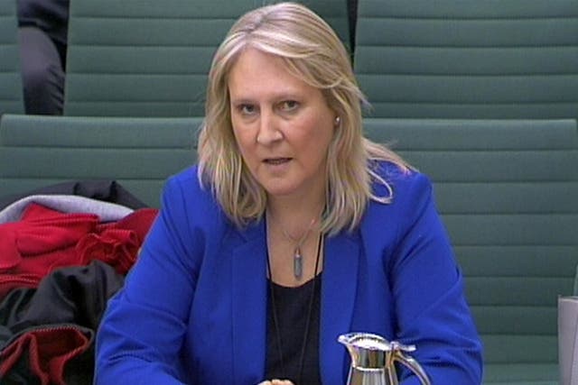 Sharon Evans said the inquiry QC had ‘overstepped the mark’ with his legal advice