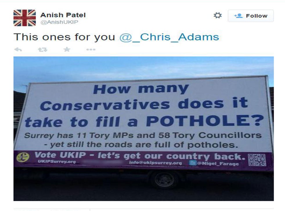 Woman receives 'abusive' phone calls after Ukip billboard