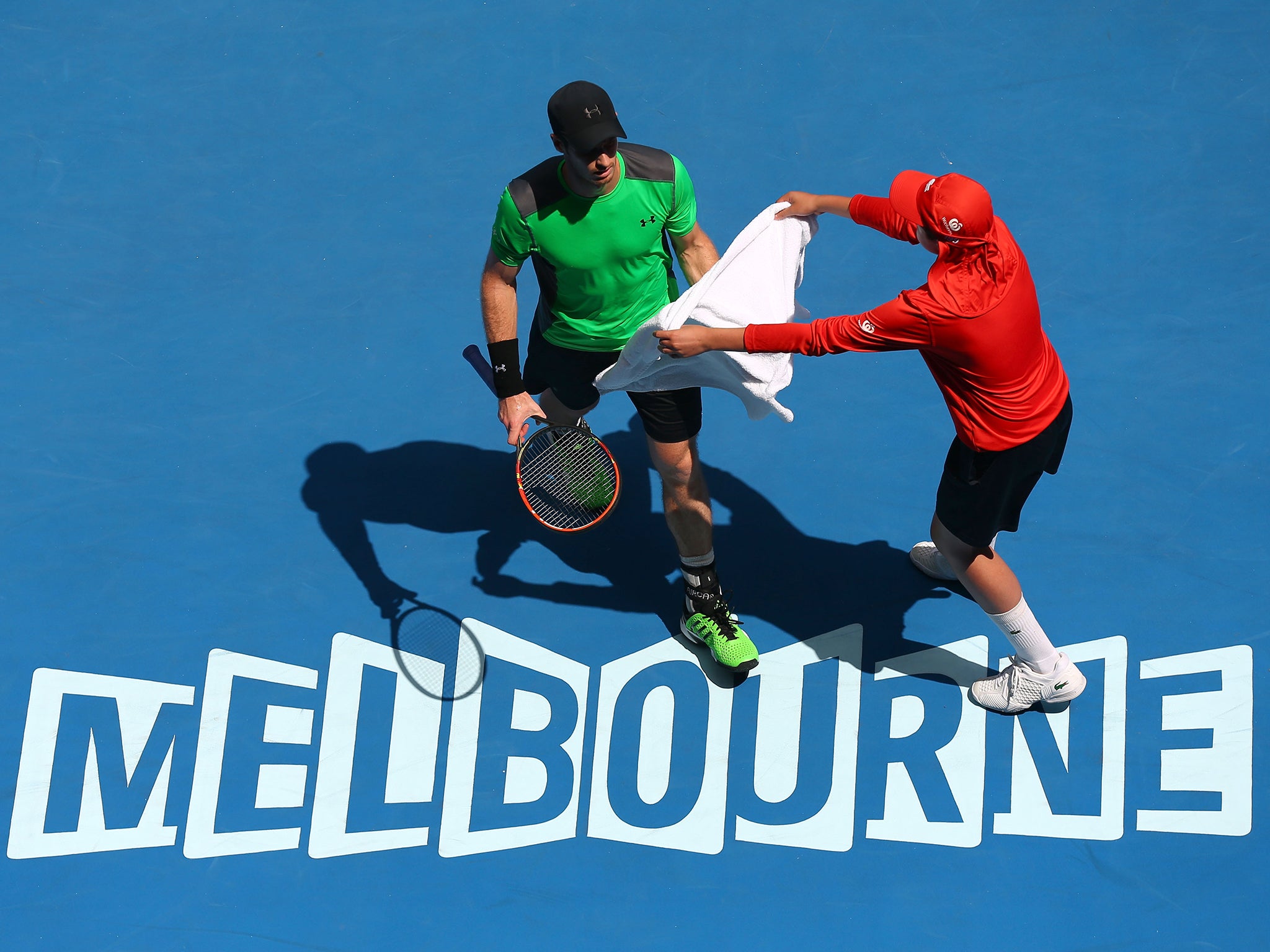 Andy Murray during his victory over Australia's Marinko Matosevic