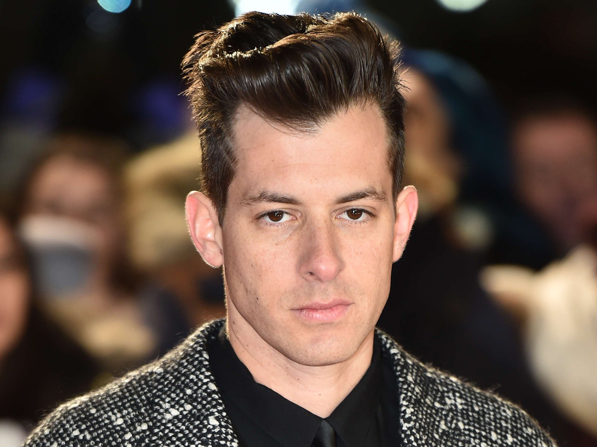 British musician Mark Ronson arrives for the UK premiere of the film 'Mortdecai'