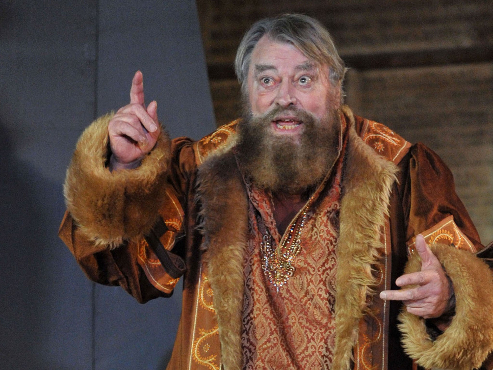 Brian Blessed as King Lear in the Guildford Shakespeare Company's performance of the play
