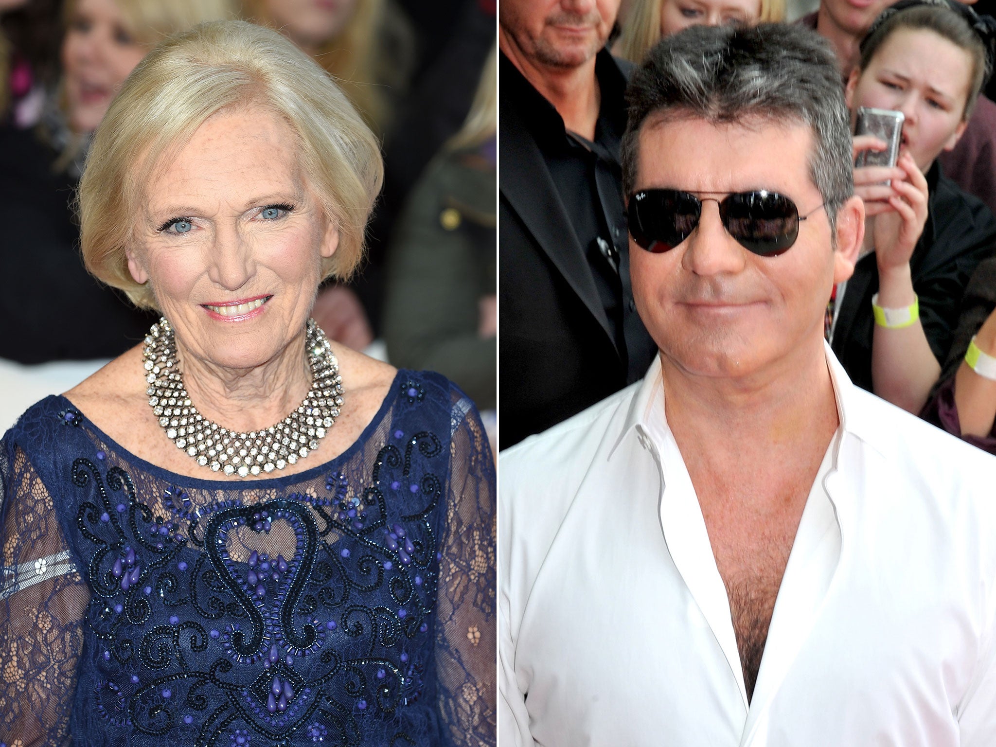 Bake Off's Mary Berry and X Factor's Simon Cowell will compete at the NTAs for Best TV Judge