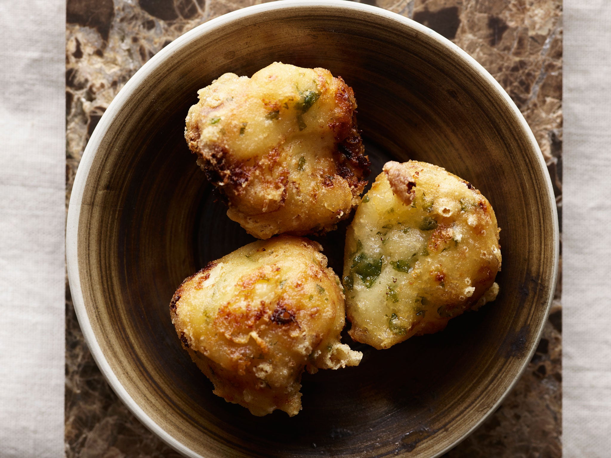 Serve Mark's cauliflower fritters as a starter, side dish or small snack