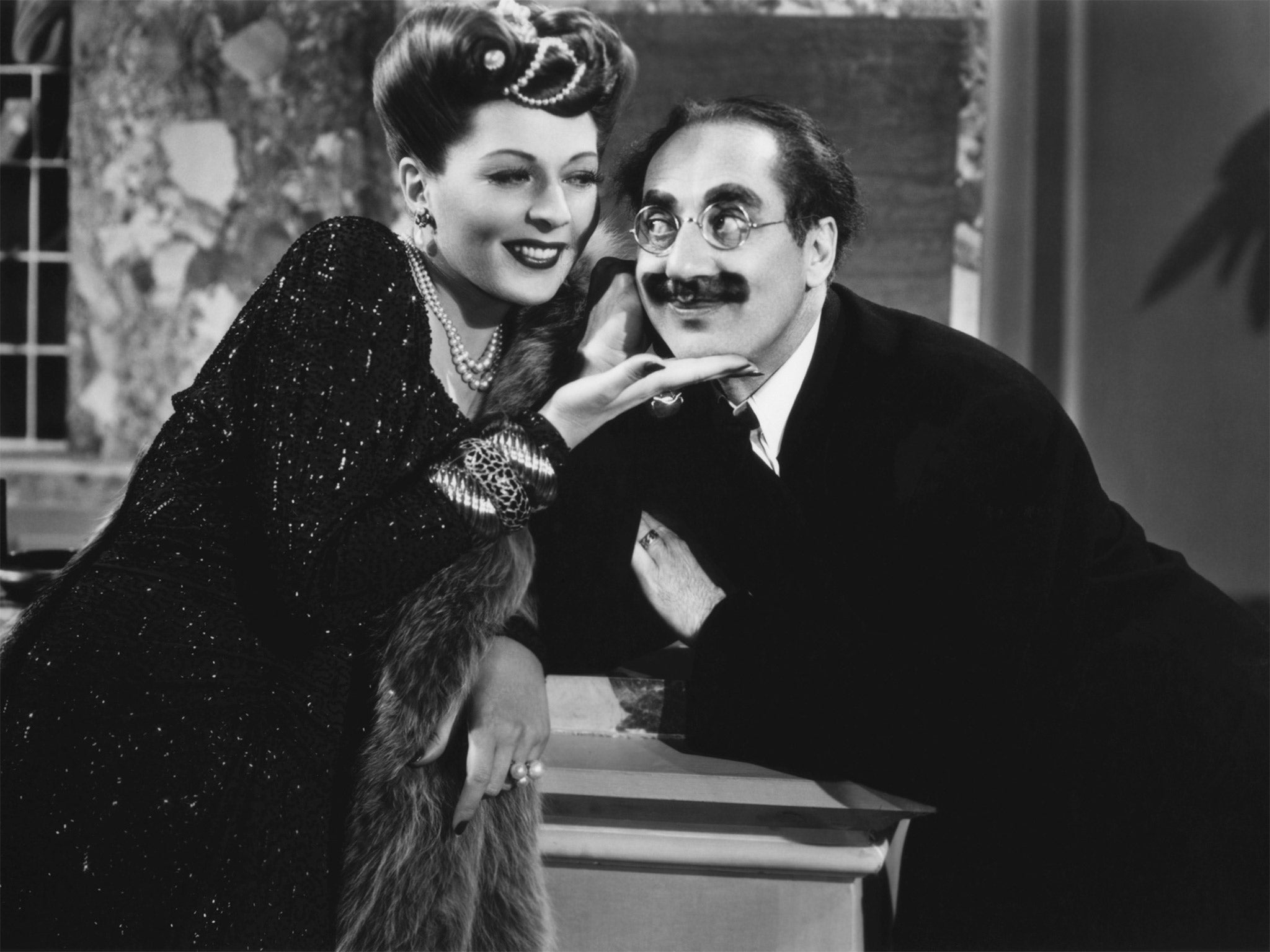 Groucho with Lisette Verea in 'A Night in Casablanca'