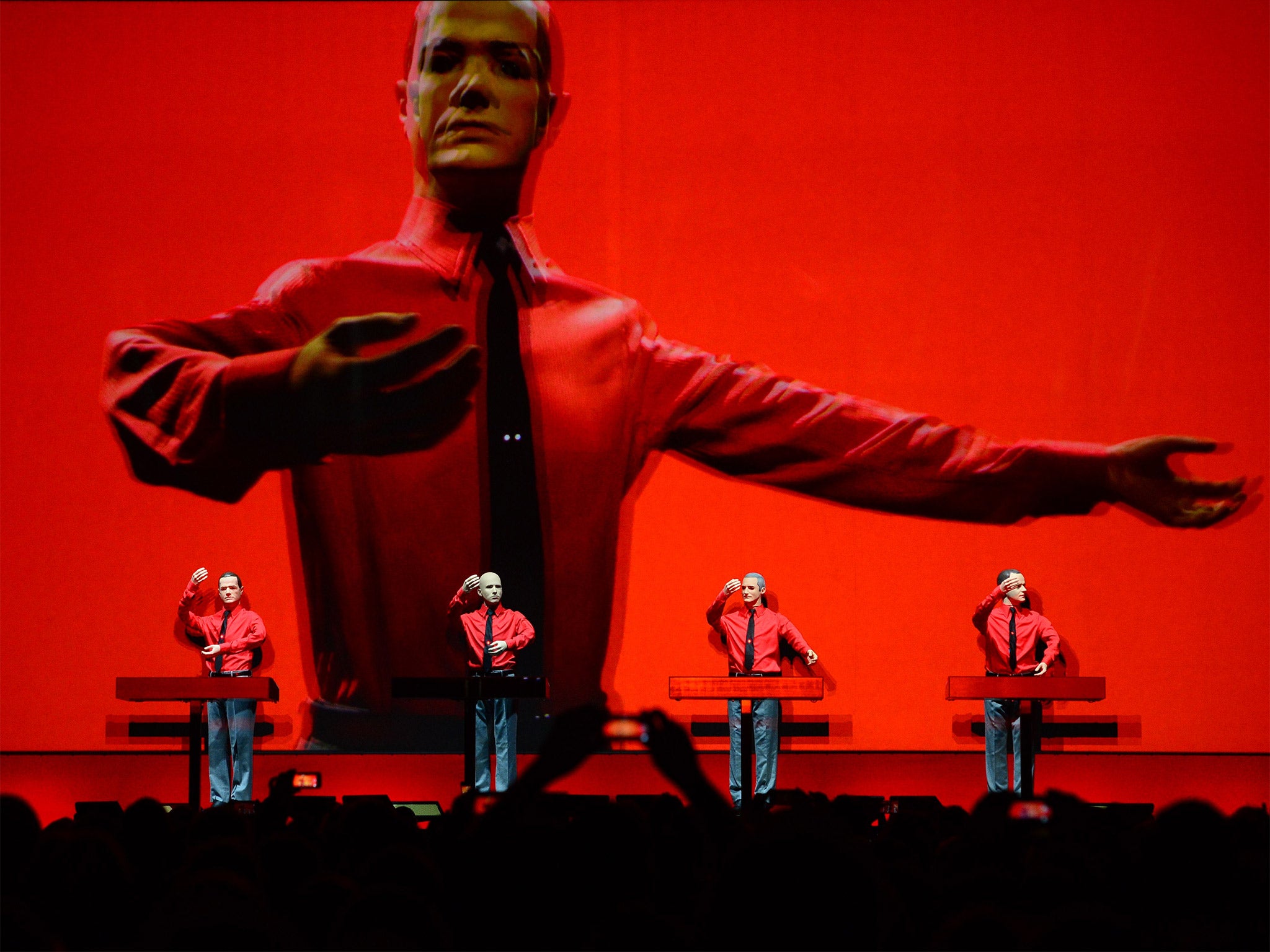 Kraftwerk performing at the Neue Nationalgalerie (New National Gallery) museum in Berlin earlier this month