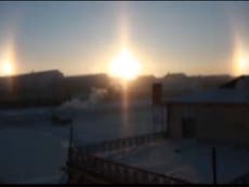 Video appears to show three suns in the skies above Mongolia