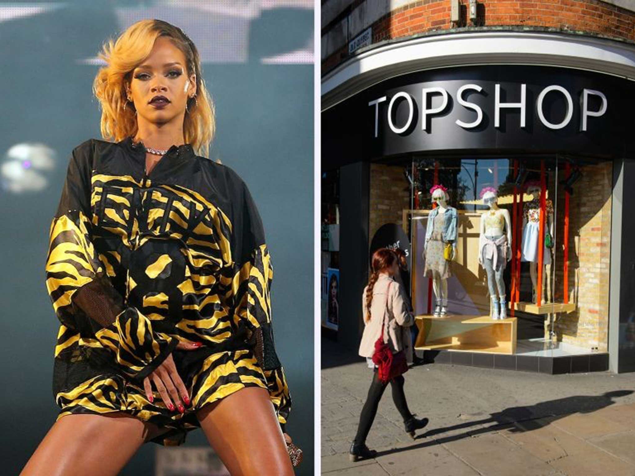 A court dismissed Topshop's appeal against the use of Rihanna's image on t-shirts