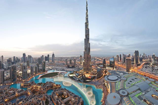 The Burj Khalifa towers over Dubai 