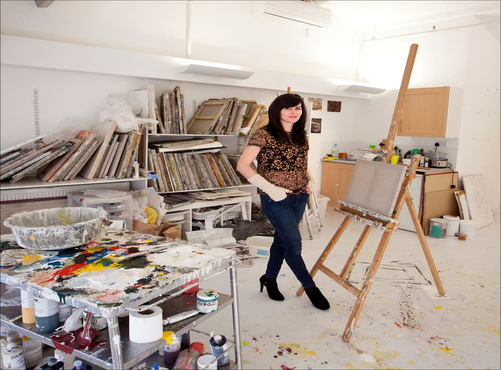 Easel does it: Katy Moran in her west London studio