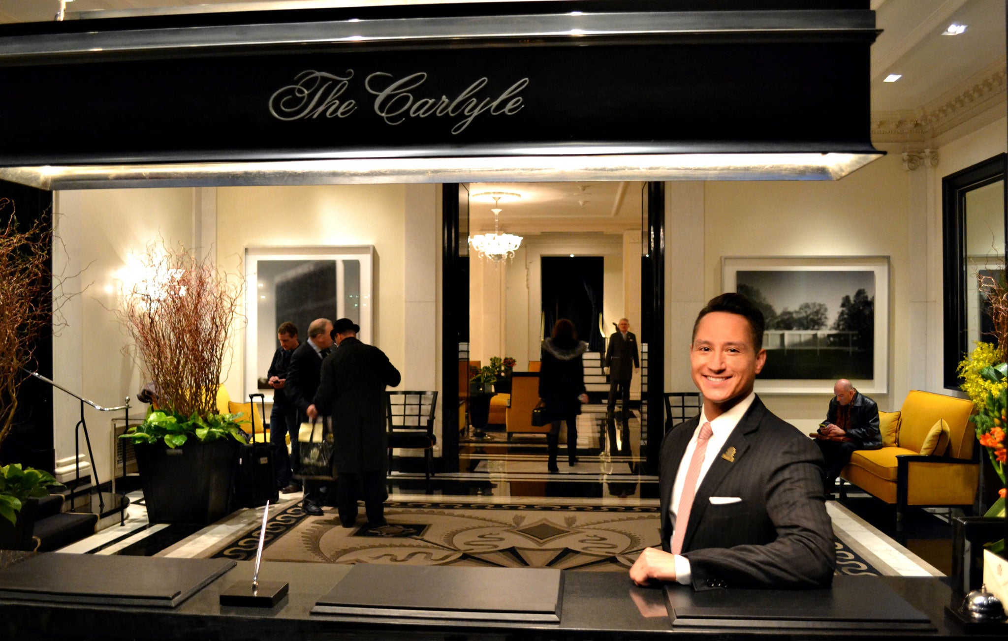 Service with a smile: Waldo Hernandez at The Carlyle Rosewood Hotel