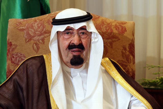 Saudi Arabia's King Abdullah ibn Abd al-Aziz Al Saud back in 2010
