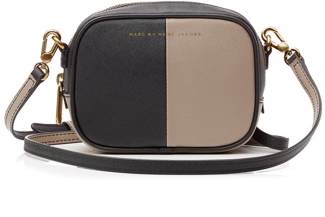 Your hands will retain their liberty with this two-tone camera bag from Marc by Marc Jacobs (£165, stylebop.com)