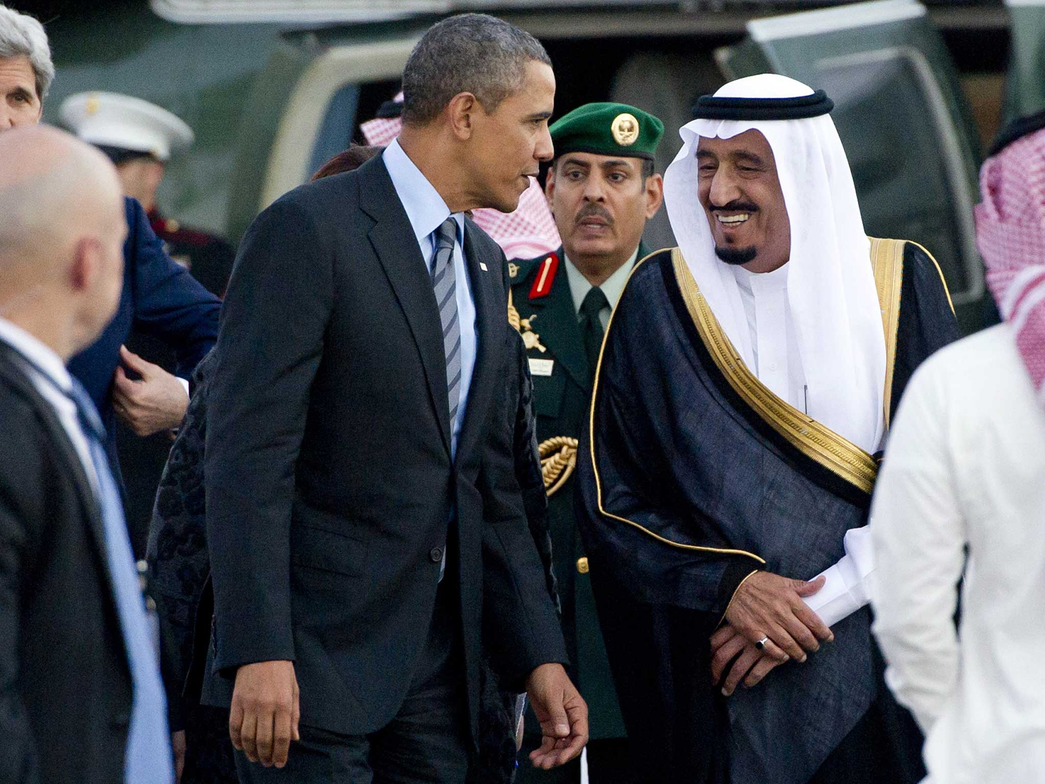 King Salman with US president Obama
