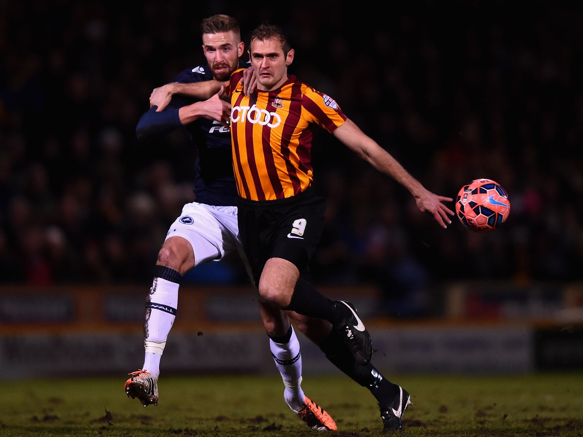 Hanson in action in his side’s FA Cup thrashing of Millwall in the previous round