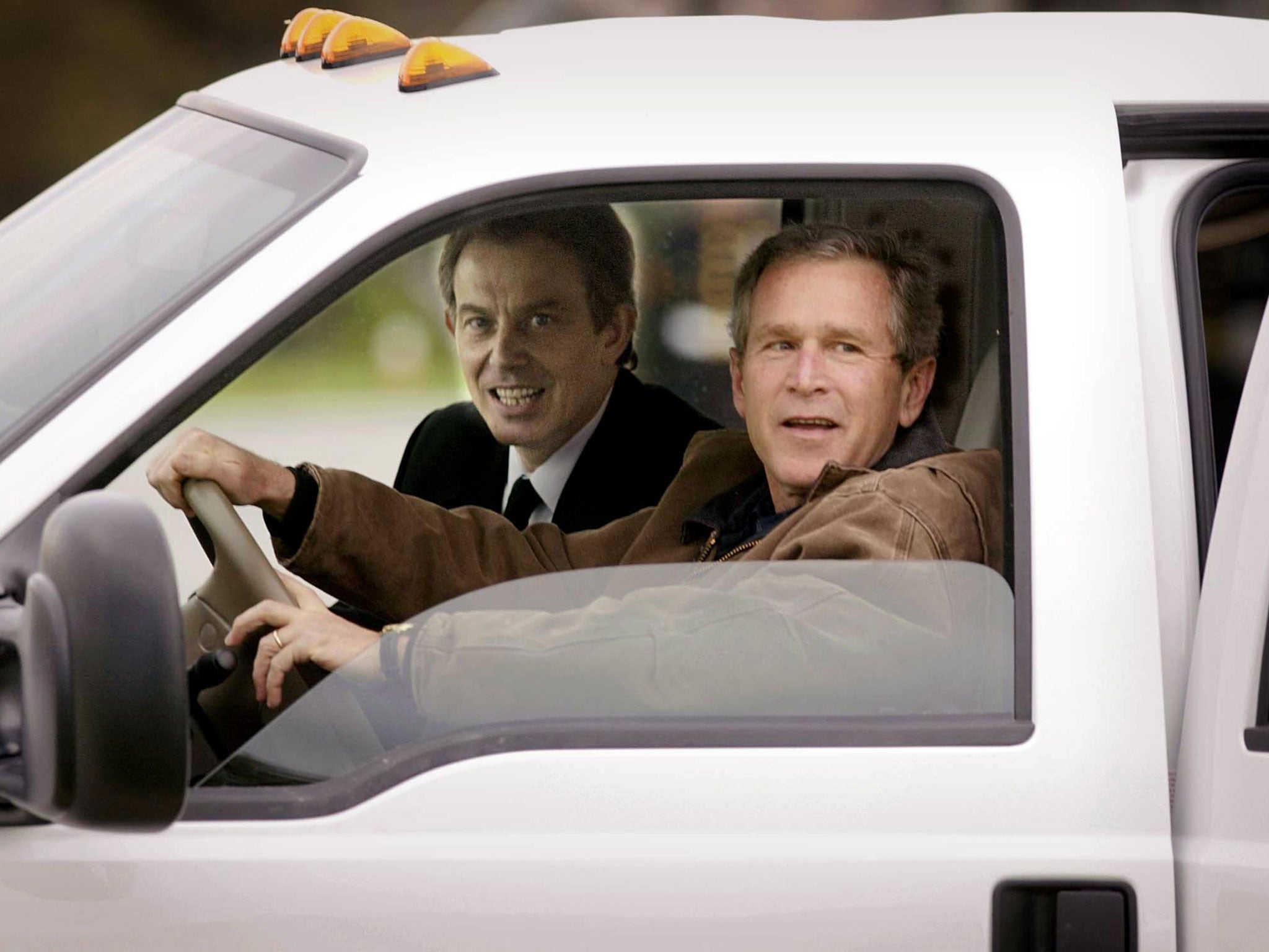 Blair with Bush in April 2002