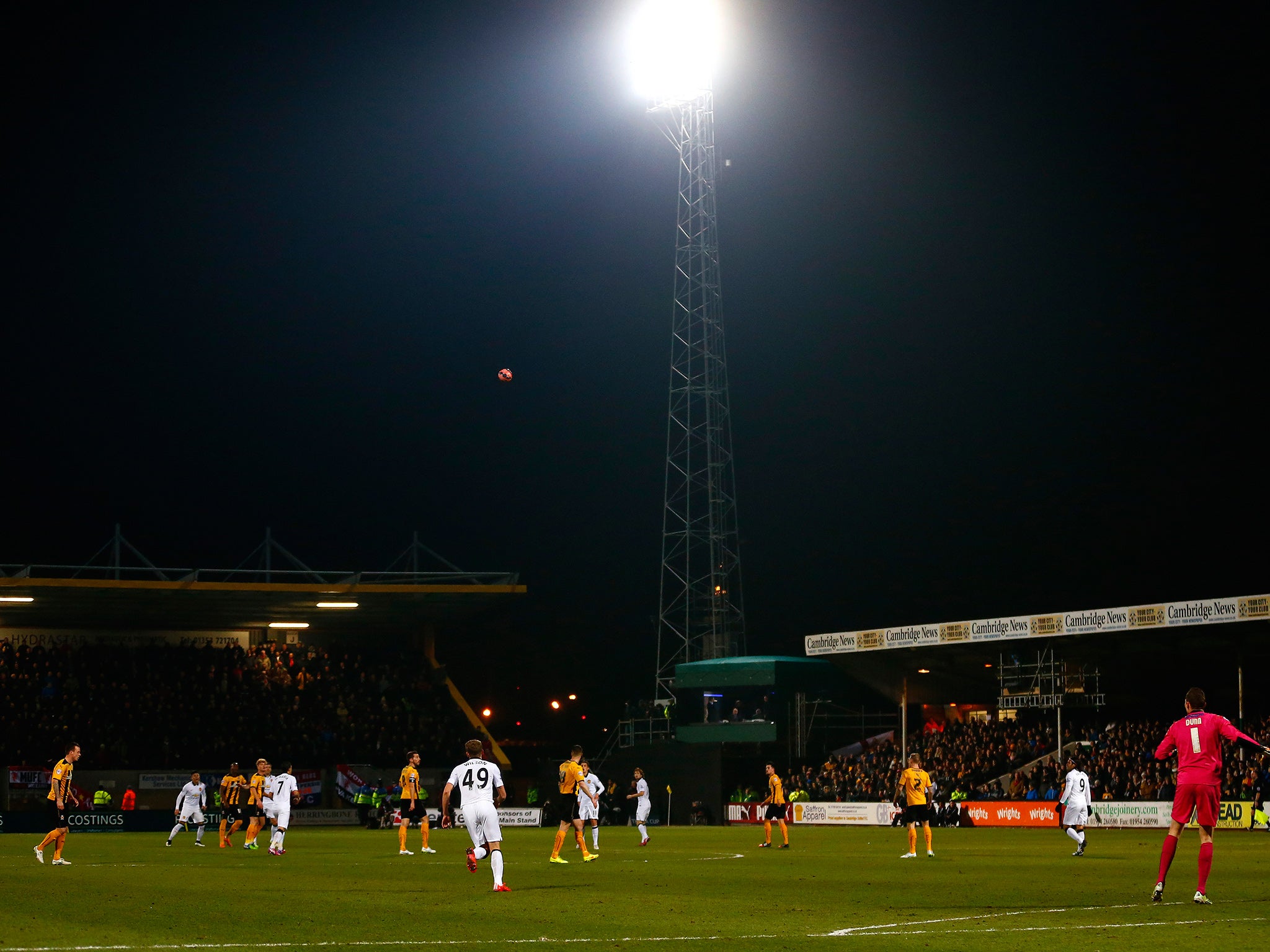 The two teams playing at the Abbey Stadium