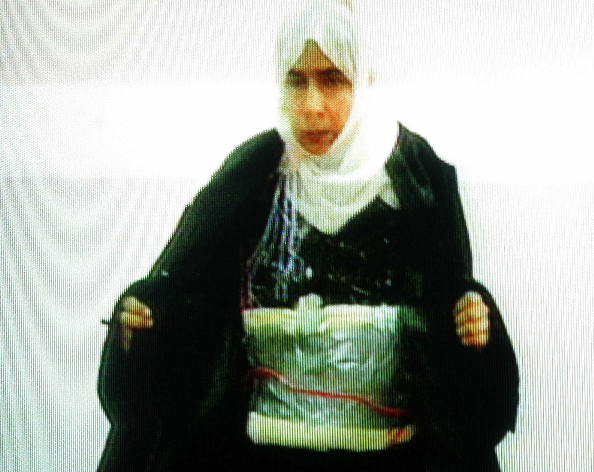 Sajida Mubarak Atrous al-Rishawi in her apparant confession on Jordanian television in 2005