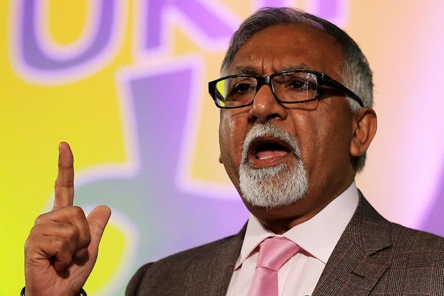 Amjad Bashir said Ukip had become a 'party of ruthless self-interest'