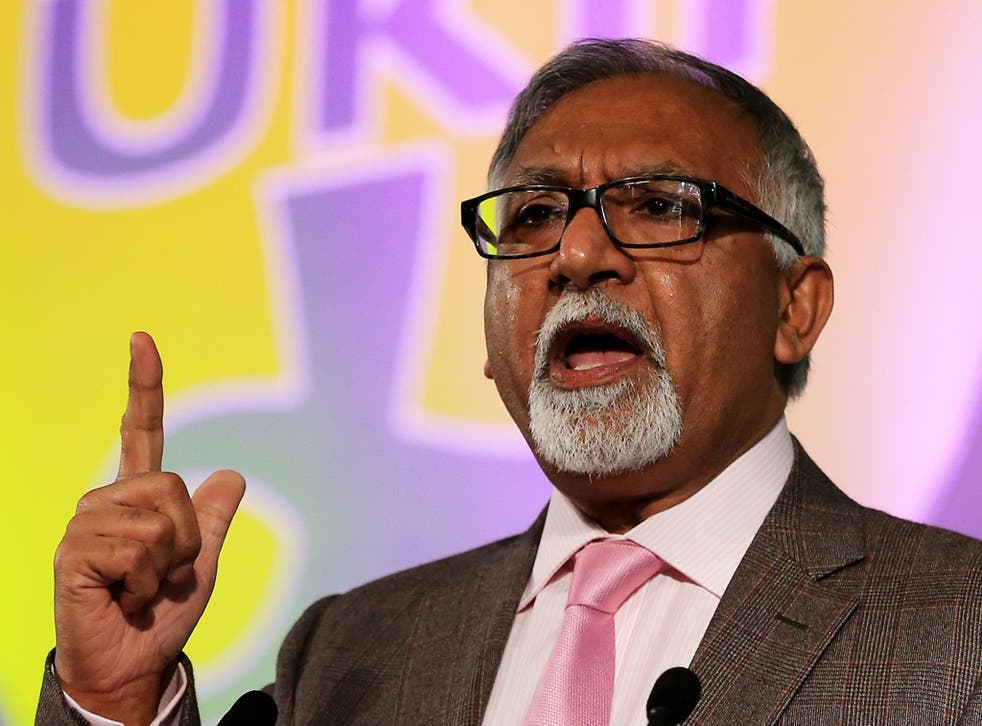 Amjad Bashir said Ukip had become a 'party of ruthless self-interest'