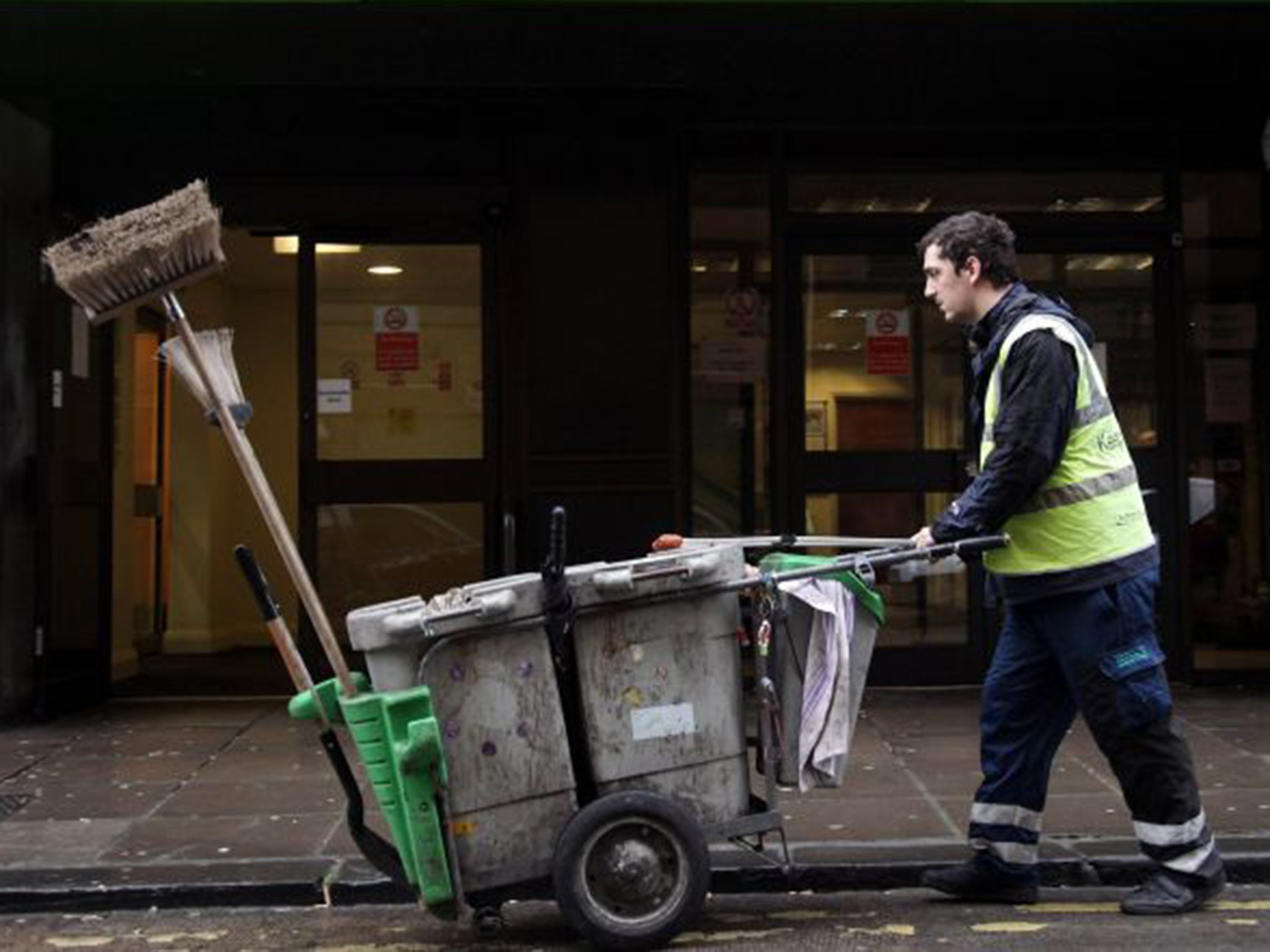 Cash-strapped councils may ask residents to sweep the streets (Getty)