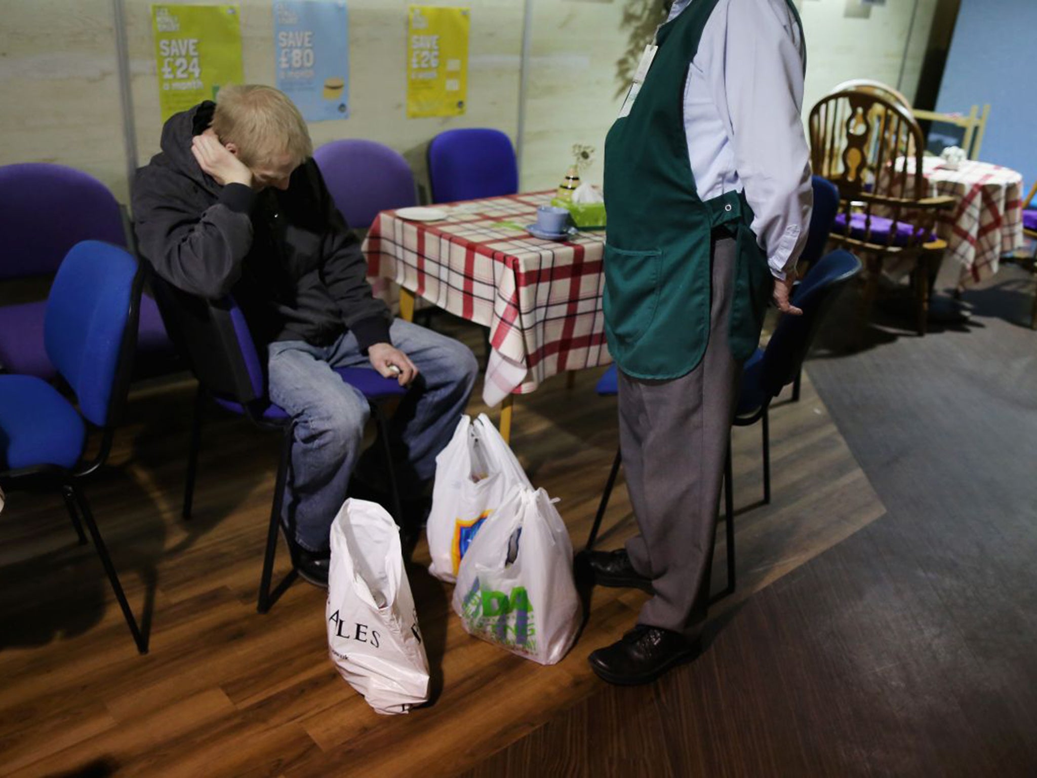 The Trussell Trust says benefit claimants are turning to food banks because they have been wrongly sanctioned for failing to attend courses (Getty)