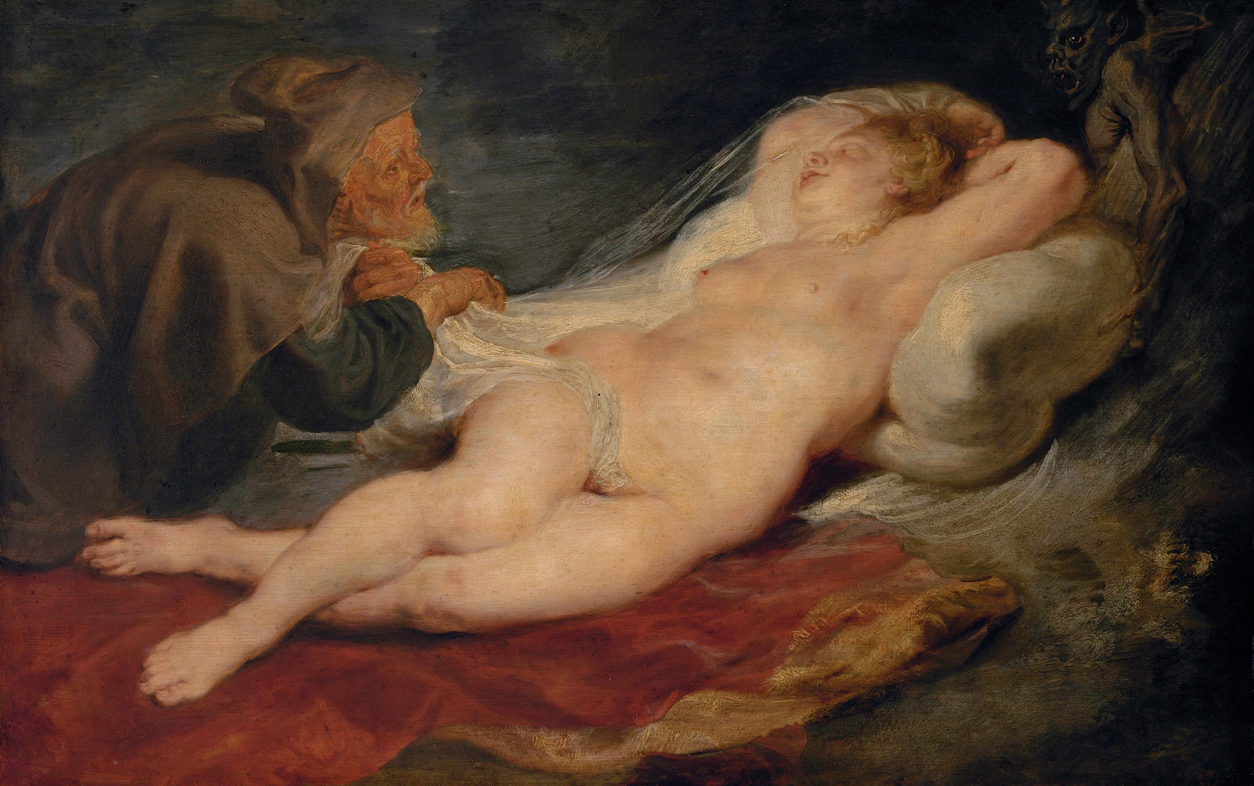 ‘The Hermit and the Sleeping Angelica’ (1626-8) by Rubens