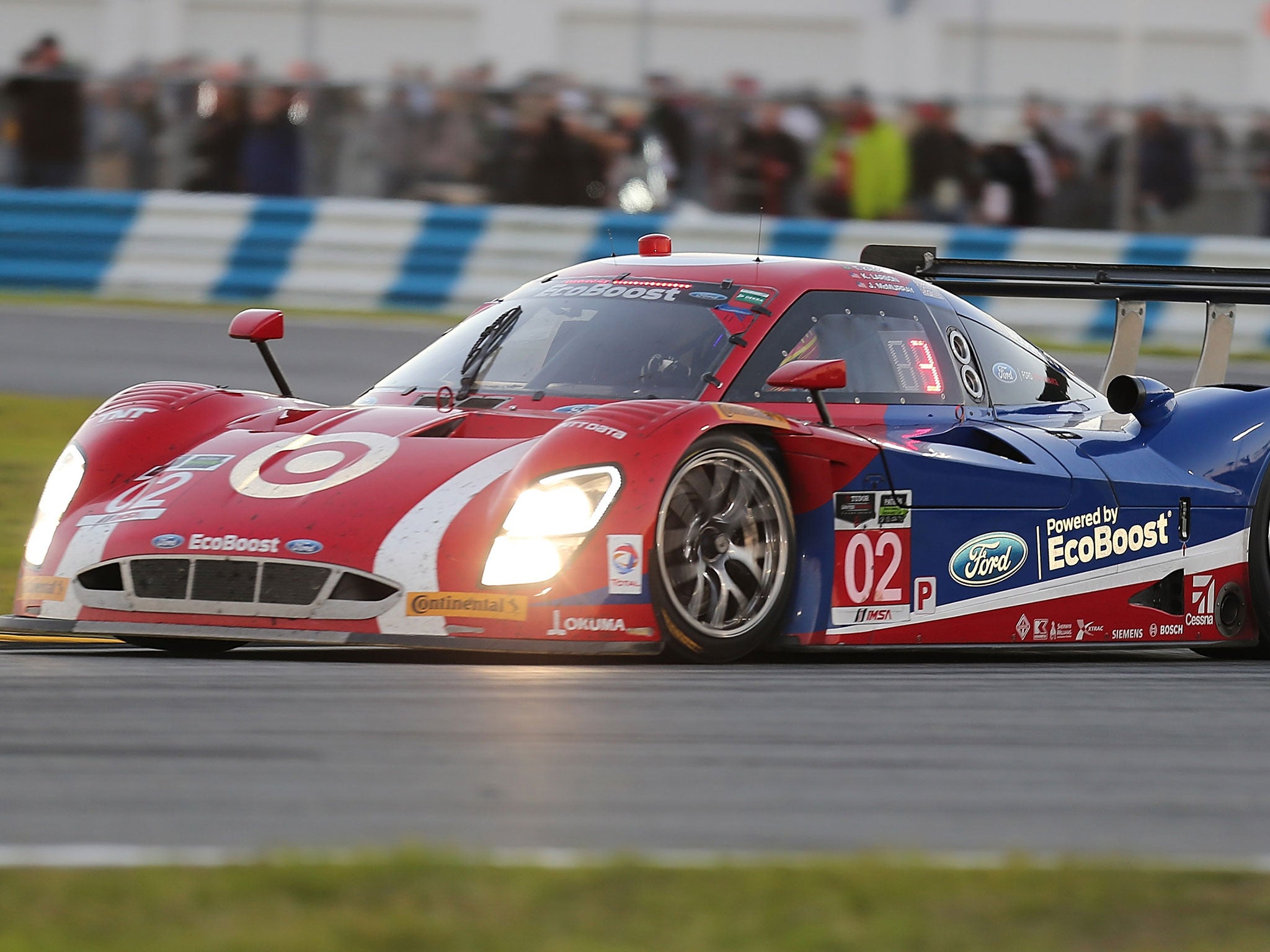 The race-winning No 2 Chevrolet Corvette DP of Team Chip Ganassi Racing