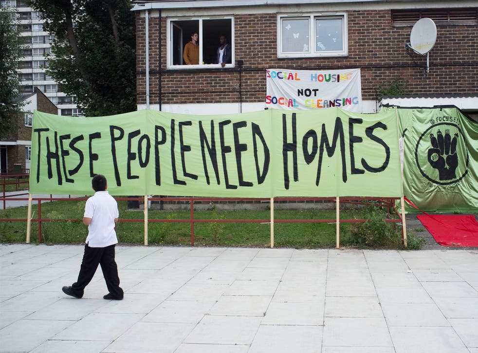 Focus E15 Mothers led a protest to highlight the lack of affordable housing in London