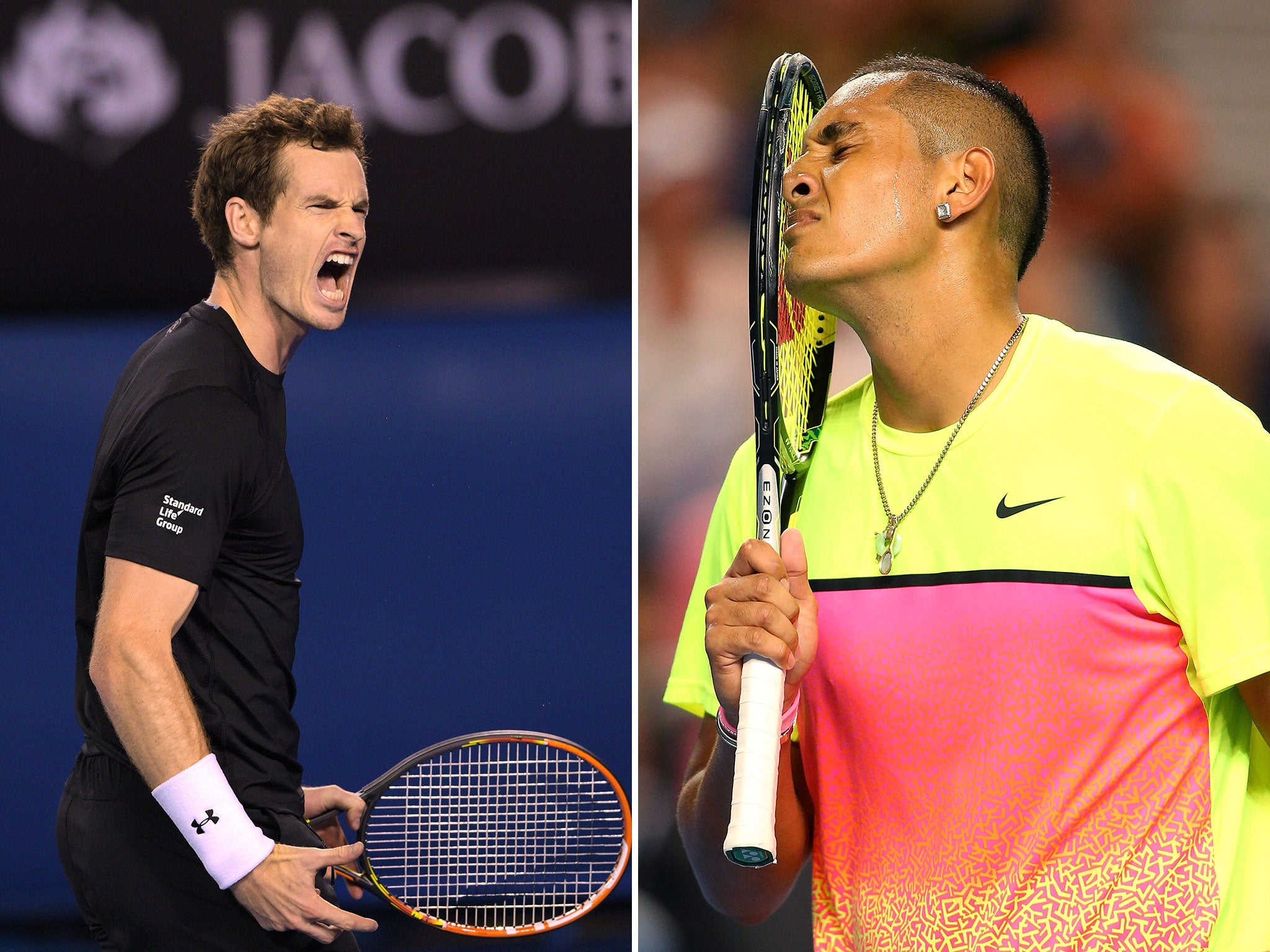 Andy Murray takes on Nick Kyrgios in the Australian Open quarter-finals