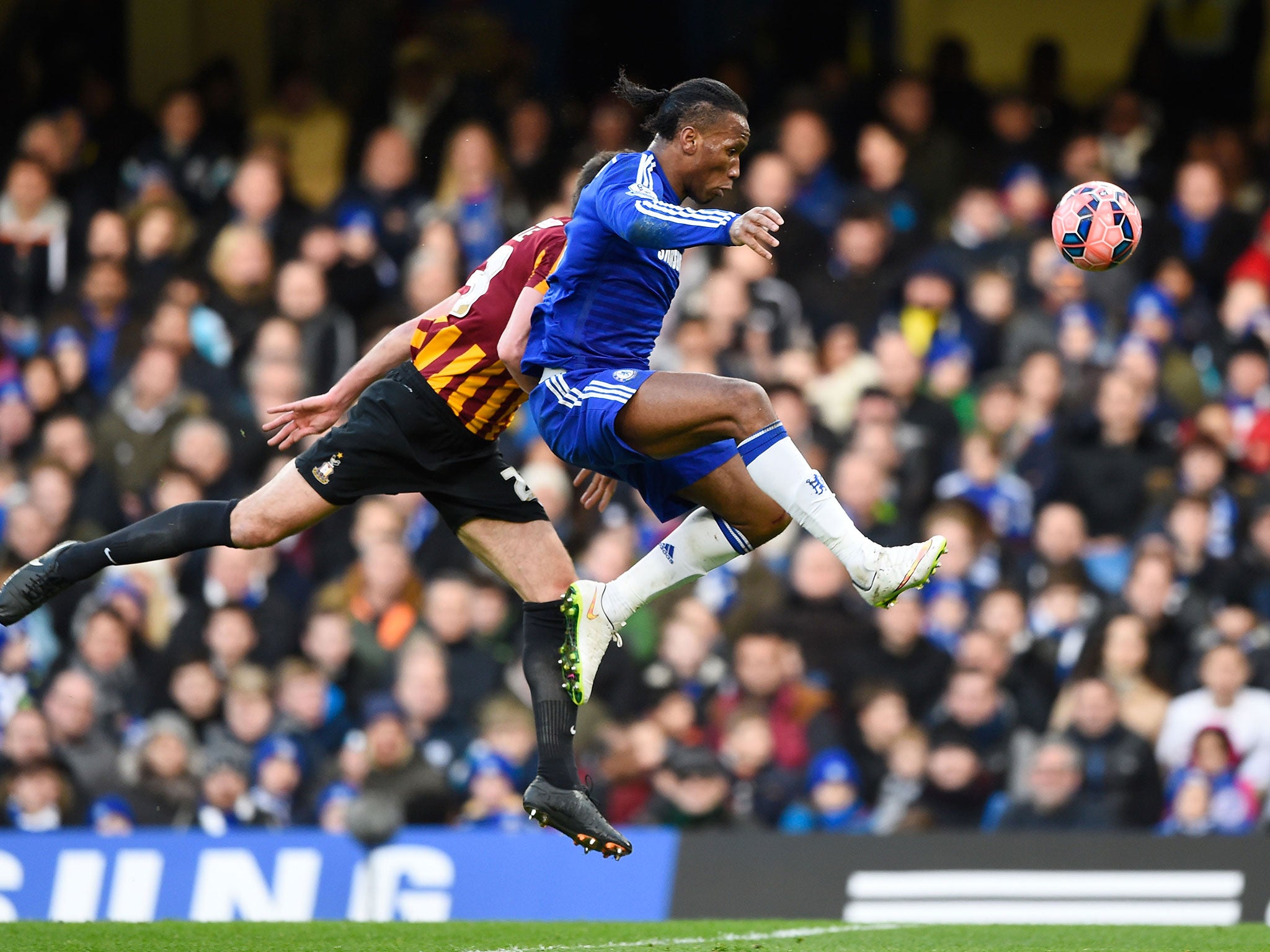 Drogba didn't enjoy the best of games in the FA Cup defeat to Bradford