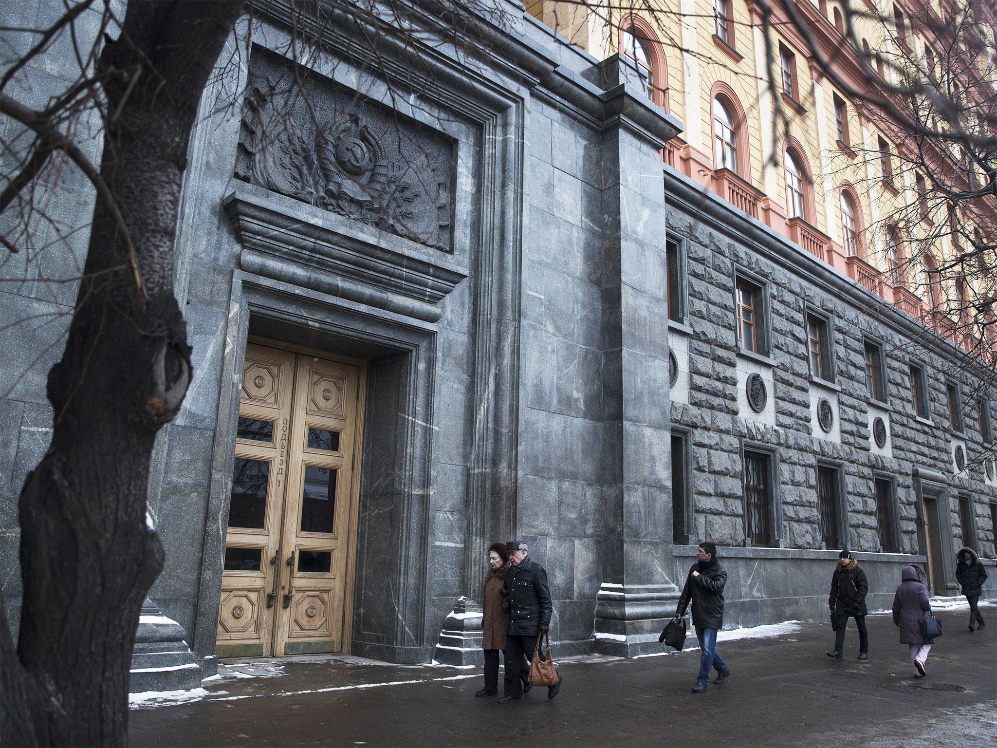 The Russian Federal Security Service, former KGB headquarters, in Lubyanka Square in Moscow