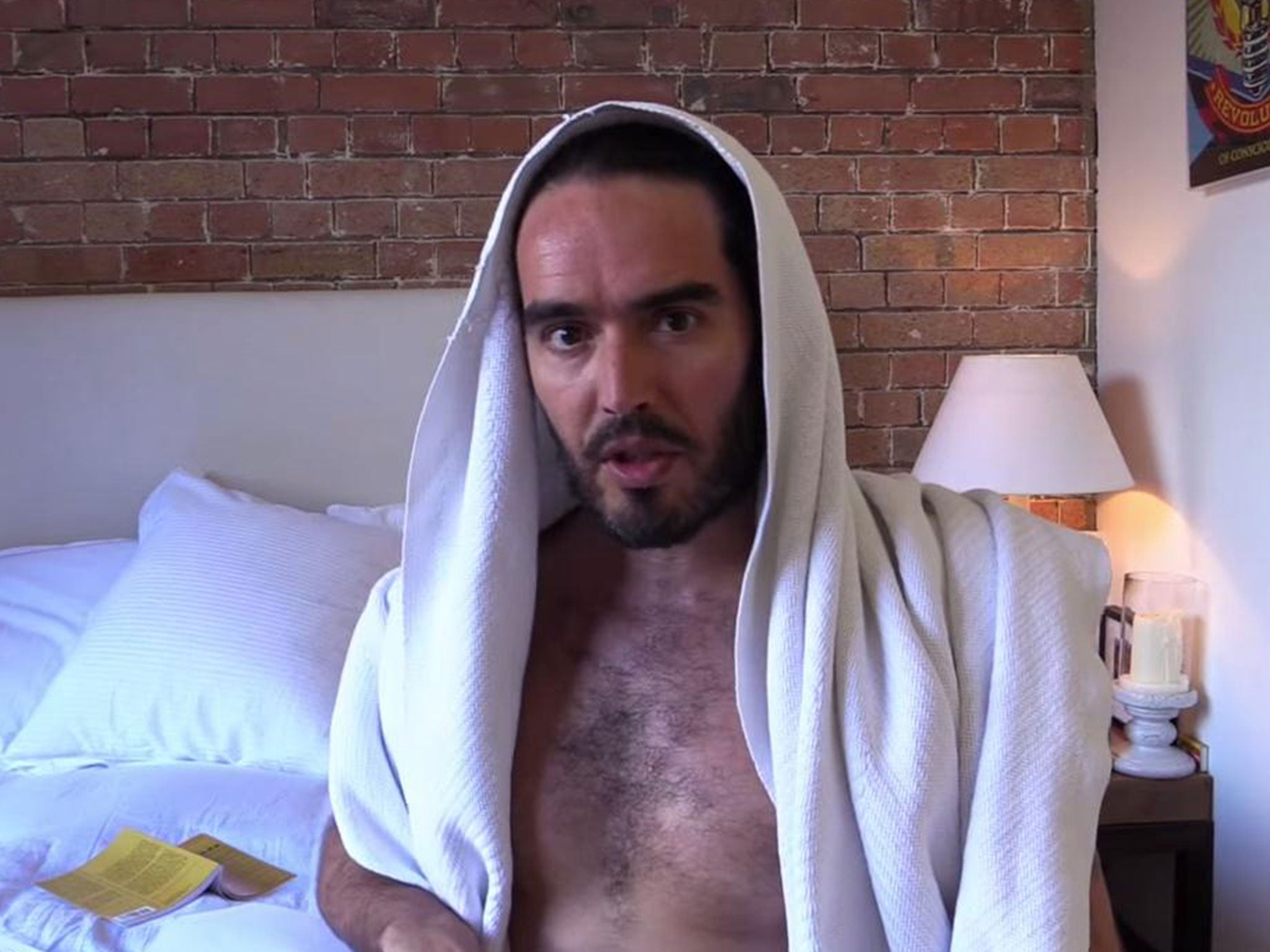 Russell Brand discusses Trident and the NHS in an episode of the The Trews.