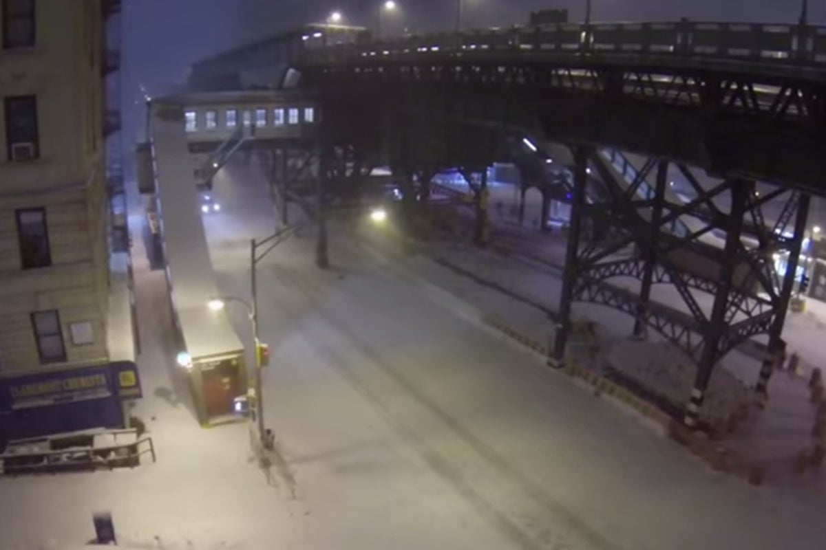 Drone captures breathtaking footage of a snow-covered New York | The ...