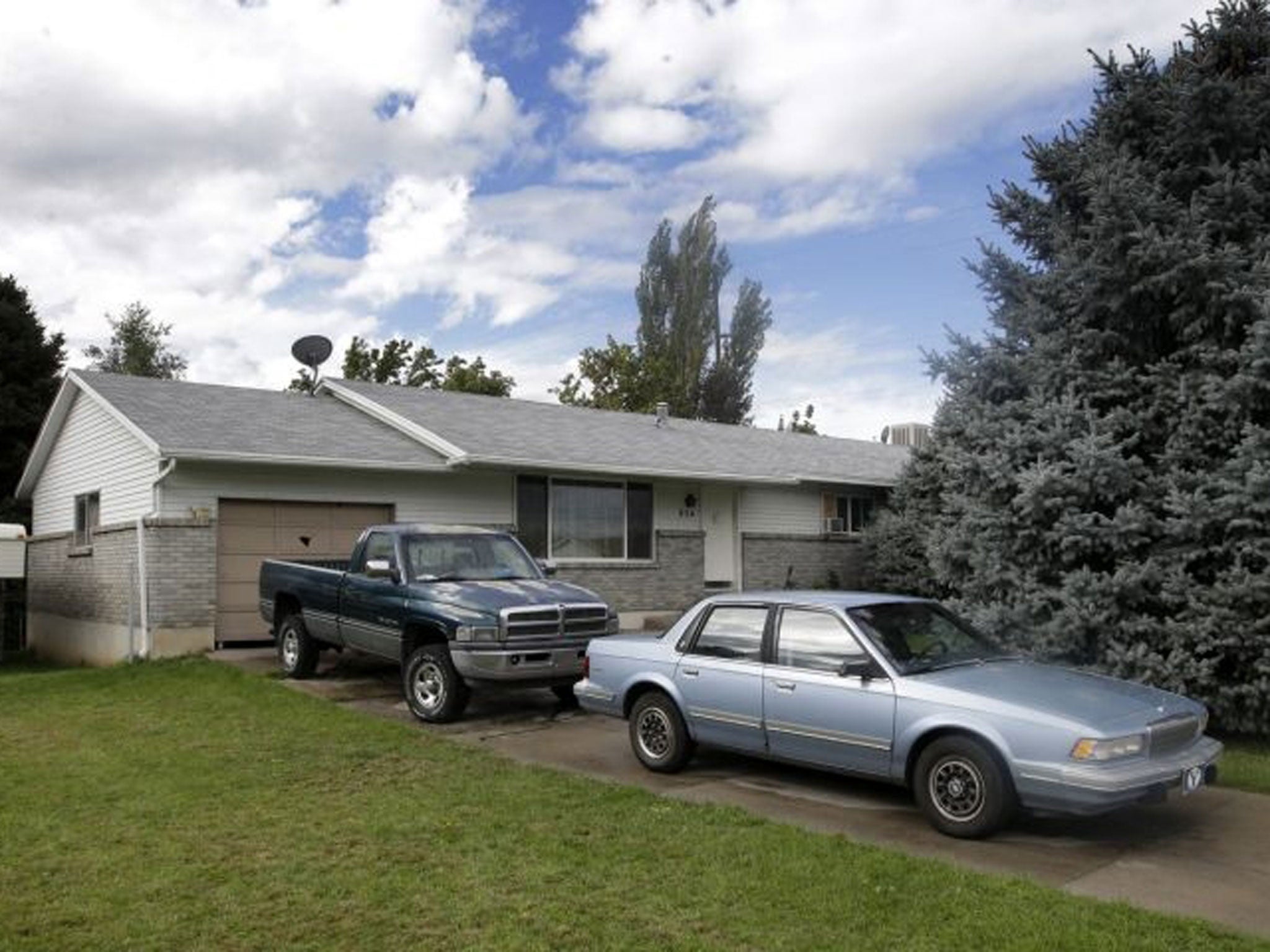 The home where five members of the Strack Utah family were found dead. (AP)