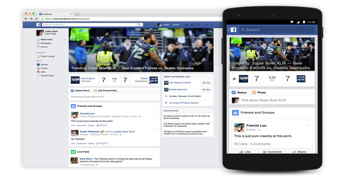 Introducing a New Super Bowl Experience on Facebook