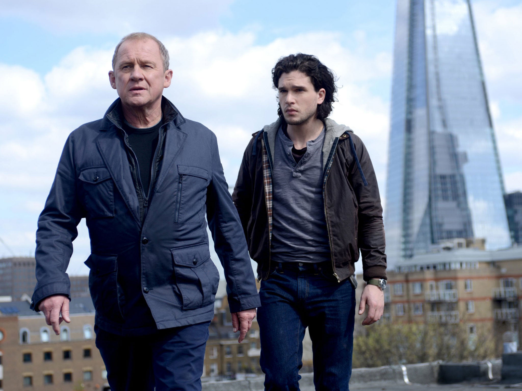 Peter Firth and Kit Harington in Spooks: The Greater Good