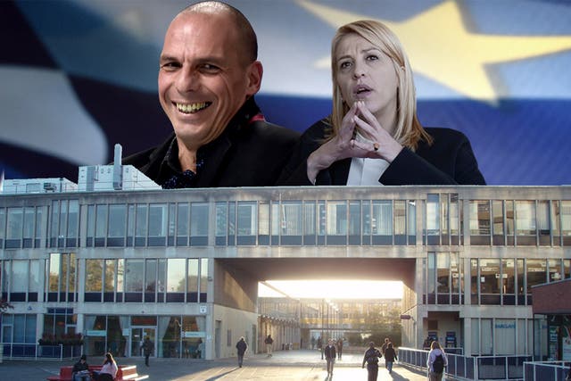Greece's new Finance Minister Yanis Varoufakis and Rena Dourou, the prefect of Athens, are both Essex Alumni