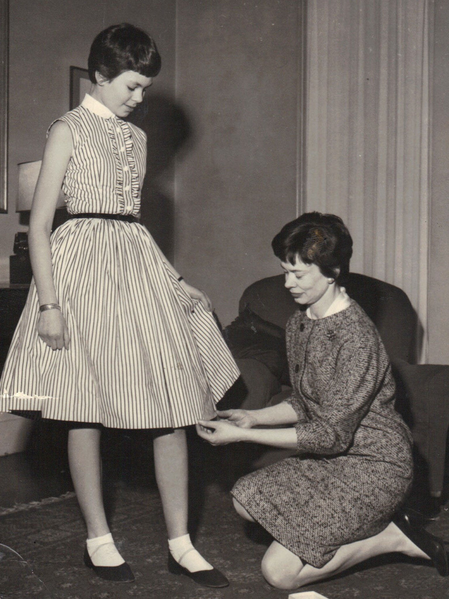 Motherly love: A young Virginia with her mum Janey