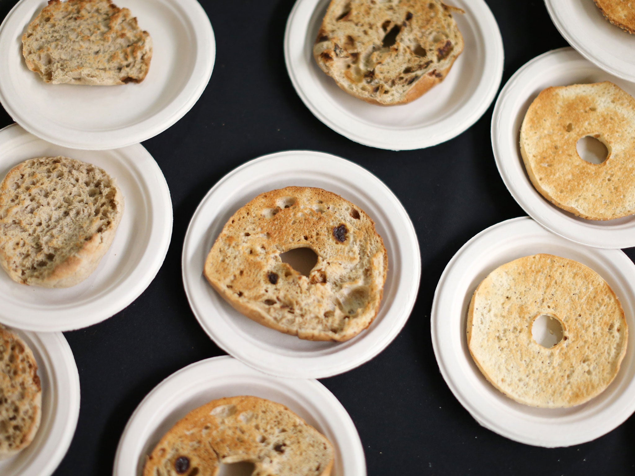 Hole in one: bagels, along with English muffins, are a breakfast staple in New York
