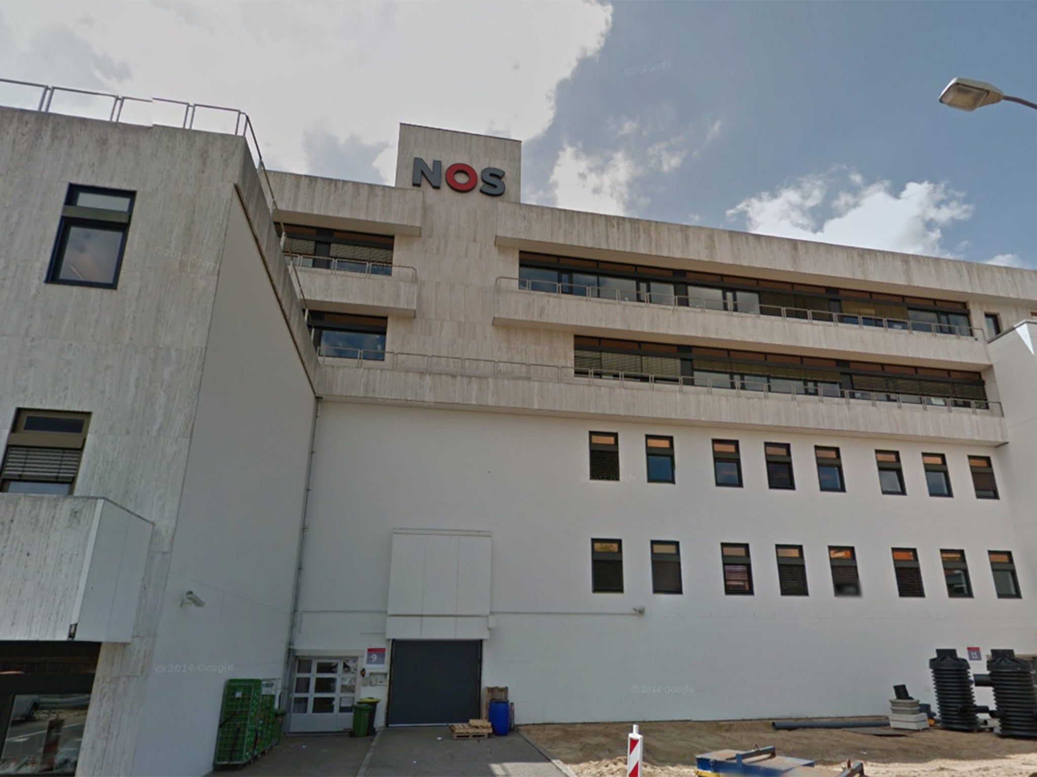 A building belonging to NOS: Nederlandse Omroep Stichting