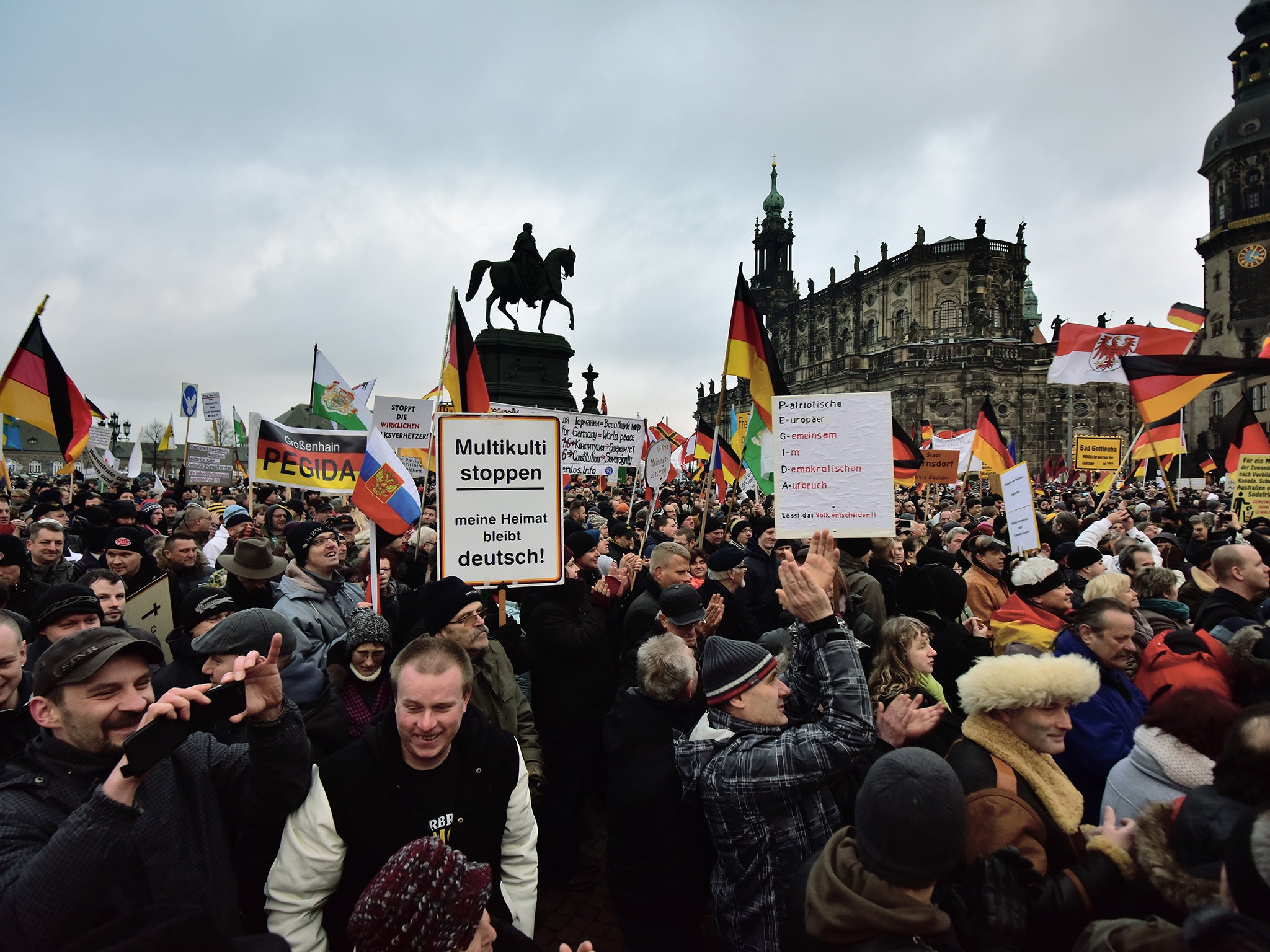 Pegida supporters’ weekly demonstration against Islamic immigrants in Dresden on Monday could be their last. The movement has attracted some neo-Nazis and football hooligans to its protests